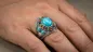 Preview: Ring Crazy Horse 925 Sterling Silber mit Türkis, Koralle, Lapislazuli Steine